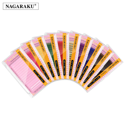 Cils de couleurs Volume Russe