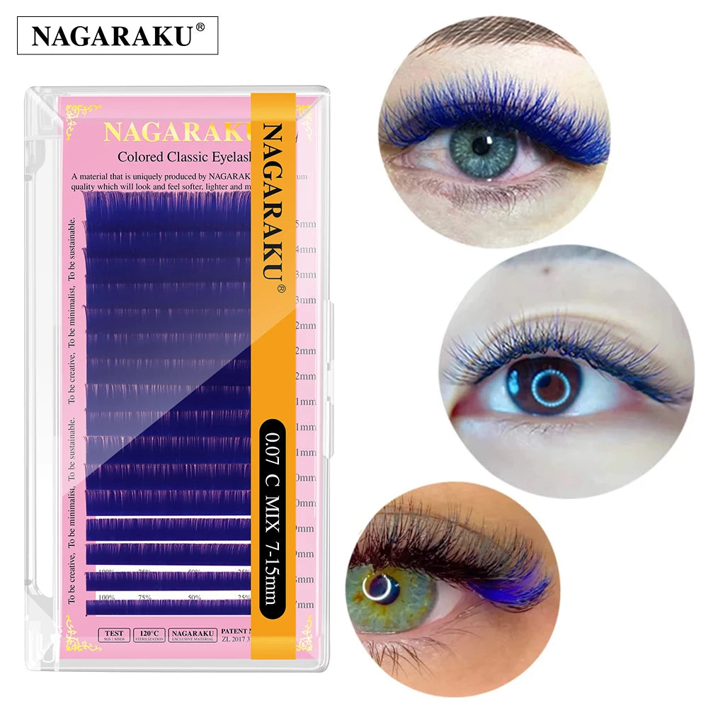 Cils de couleurs Volume Russe