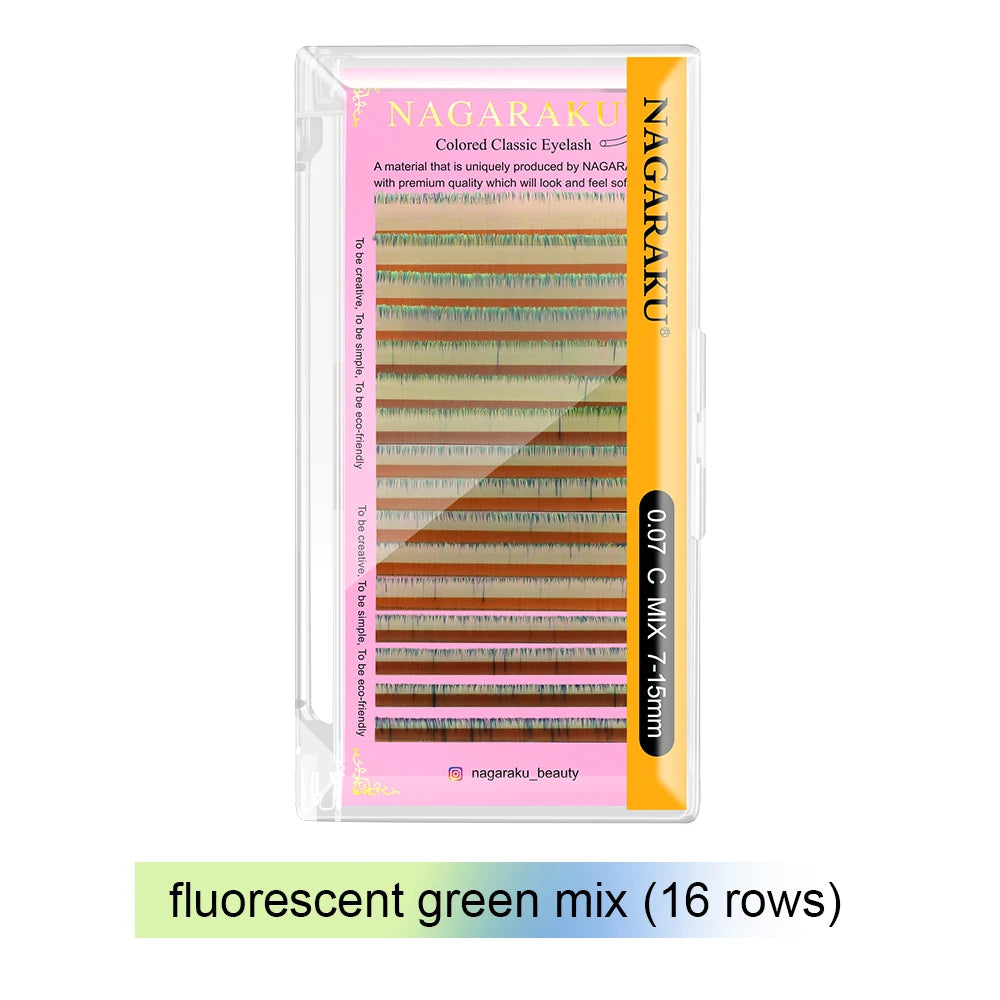 Cils de couleurs Volume Russe