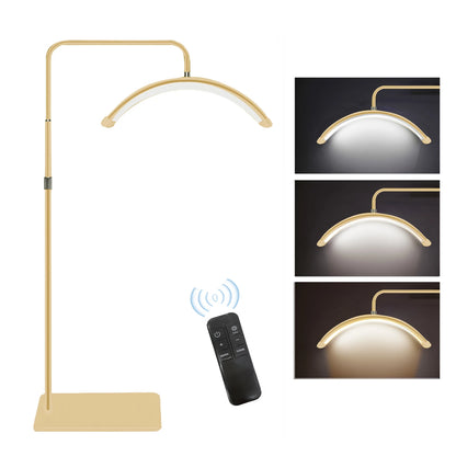 Lampe demi-lune sur pied avec support pour téléphone portable