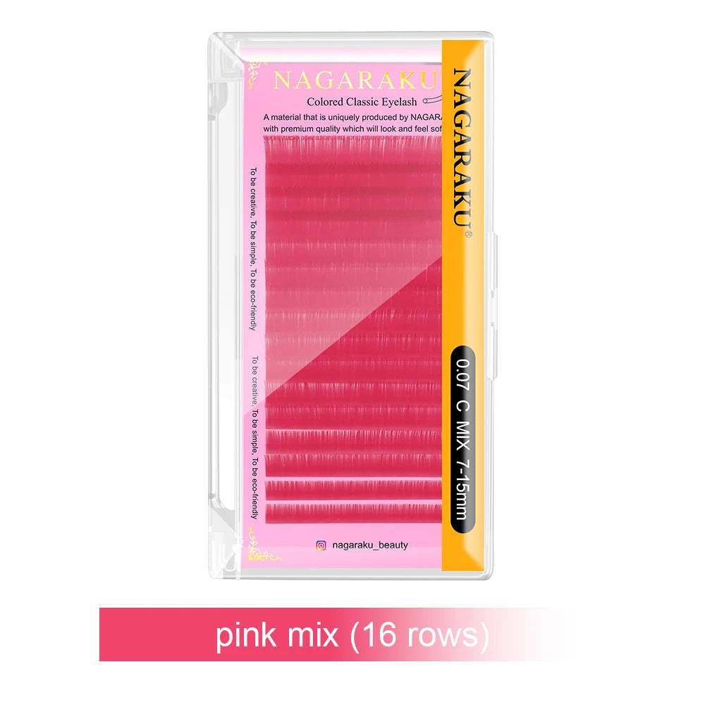 Cils de couleurs Volume Russe